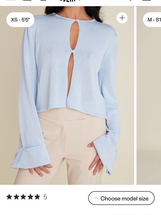 Djerf Avenue Sweaters - Djerf Avenue knitted button up top - new without tags - never been worn